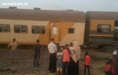 توقف حركة السكة الحديد بكفر الشيخ بعد خروج قطار قلين عن القضبان